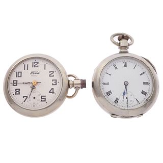 Collection of Two Open Face Pocket Watches