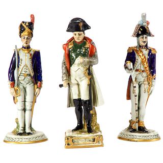Meissen Porcelain Figures of Napoleon and Generals