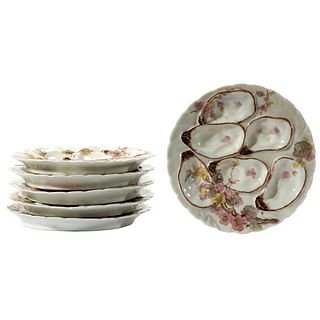 A Set of Haviland Limoges Porcelain Oyster Plates