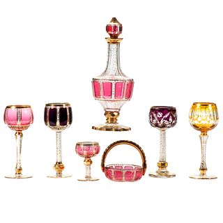 Collection of Bohemian Glassware