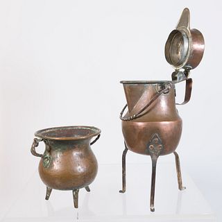 French Copper Confiture Pots