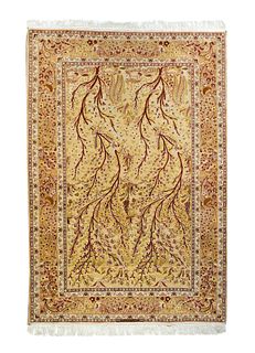 Isfahan Rug, 5’1” x 7’7” (1.55 x 2.31 M)