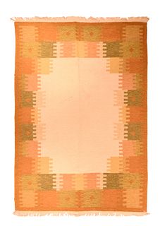 Vintage Swedish Kilim Rug, 6’6” x 9’7” (1.98 x 2.92 M)