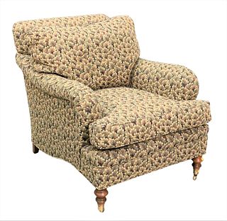 Attributed to George Smith Custom Upholstered Club Chair