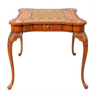 Maitland Smith Leather Top Games Table