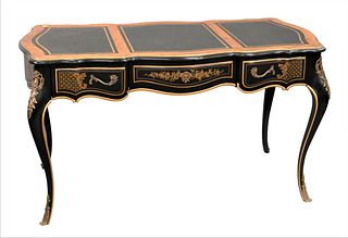 Drexel Louis XV Style Leather Top Desk