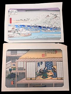 Group of Seven Japanese Woodblock Prints