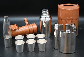 Leather Cased Travellers Cocktail Set