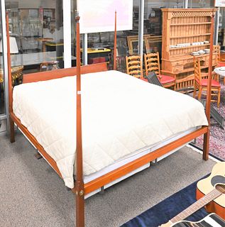 Eldred Wheeler Cherry King Size Four Post Bed