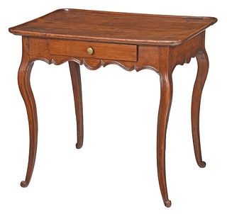 French Louis XV Walnut Tray Top Dressing Table