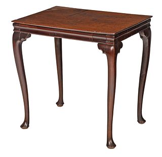 Queen Anne Mahogany Tray Top Tea Table