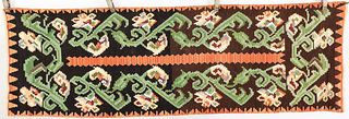 Kilim Runner with Floral Pattern