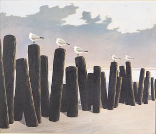 Jim Palmer (NC/GA, b. 1941), Seagulls, O/C
