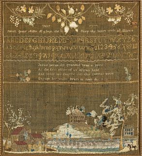 American or English Sampler Dated 1807