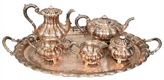 Large Silver Plated Tea Set