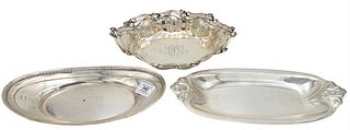 Three Sterling Silver Trays/Baskets