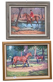 Set of Three Edward Tomasiewicz (1919 - 2006) Paintings