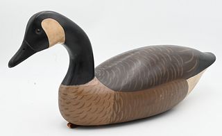 Hand Carved and Painted Goose Decoy