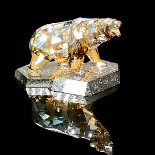 Swarovski Crystal Figurine, Shield of Power, Solitary Bear