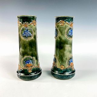 Pair of Royal Doulton Stoneware Vases