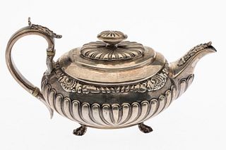English Sterling Silver Teapot, London, 1816