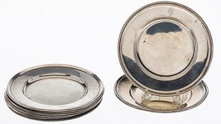 8 Misc. Sterling Silver Butter Plates