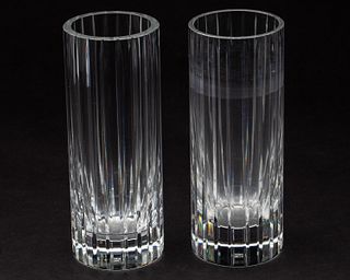 Pair of Baccarat Glass Vases