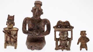 4 Pre-Columbian Earthenware Figures