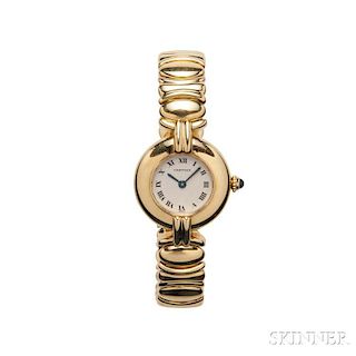 18kt Gold "Colisee" Wristwatch, Cartier Paris