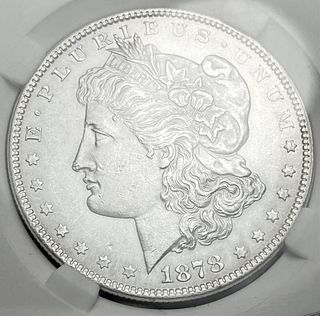 1878 7/8 TF Morgan Silver Dollar MS63+