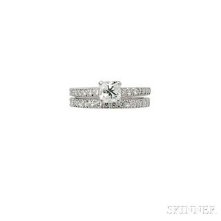 Platinum and Diamond Ring and Band, Tiffany & Co.