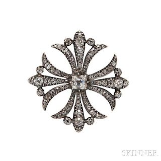 Georgian Diamond Brooch/Pendant