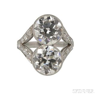 Art Deco Platinum and Diamond Ring