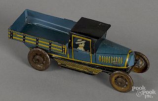 Spanish Paya tin lithograph delivery truck penny toy, 4 1/4'' l.