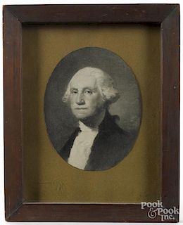 Two reproduction prints by Birch, together with another of George Washington.