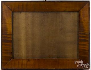 Pennsylvania tiger maple frame, 19th c., 14'' x 18''.
