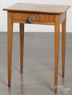 New England birch one-drawer stand, 19th c., 29'' h., 20 3/4'' w.