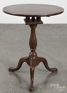 Queen Anne mahogany candlestand, late 18th c., 27 1/2'' h., 22'' w.