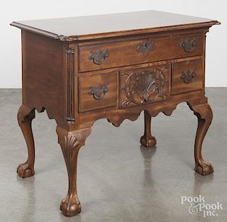 Irion & Co. Chippendale style walnut lowboy, 30'' h., 34 1/4'' w.