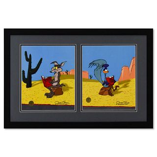 Chuck Jones (1912-2002), "Acme Catalogue & The Neurotic Coyote" Framed Limited Edition Animation Cel (Set) with Hand Painted Color, Numbered and Hand 