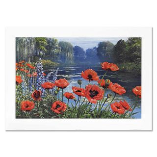Peter Ellenshaw (1913-2007), "Monet's Pond" Limited Edition Lithograph, Numbered and Hand Signed with Letter of Authenticity.