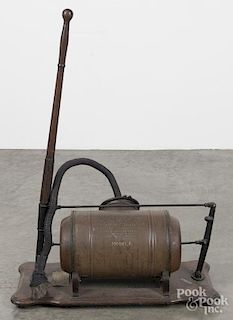 Regina Pneumatic Cleaner pump action vacuum, early 20th c., overall - 39'' h.