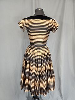 Vintage Black and Bronze Dress