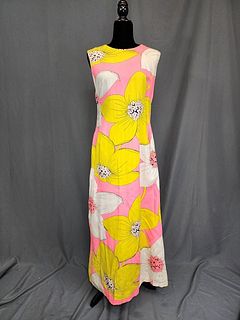 Vintage Retro Bright Maxi Dress