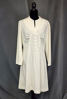 Vintage Ivory Polyester Dress - Kay Windsor