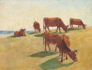 Künstler des 20. Jhd.
Kühe in der Sommerlandschaft