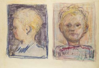 Stachelscheid, Karl
Zwei Kinderportraits. Pastell