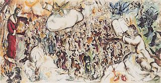 Chagall, Marc - nach
Exodus. Farblithographie auf