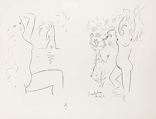 Cocteau, Jean
Entwurf für die Wandmalereien von Vi