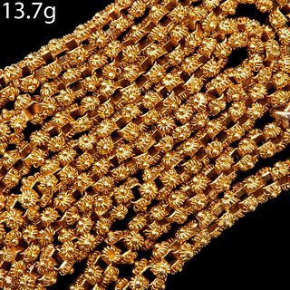 ANTIQUE TRICHINOPOLY GOLD NECKLACE.
